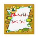 Best Dad Magnet by elenaind Best Dad Magnet