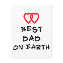 Best Dad On Earth Gift postcards