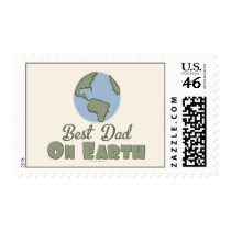Best Dad On Earth Postage Stamps