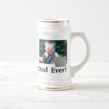 Best Dad Photo Stein Mug