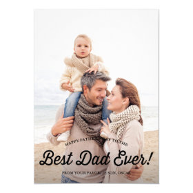 Best Dad | Retro Calligraphy Father's Day Card