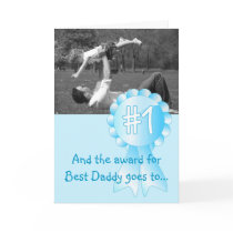 Best Daddy Award (Blue) Cards