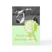 Best Daddy Award (Green) Cards