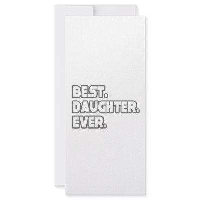 Best Daughter Ever Personalized Rack Card by Daughter_Shirts