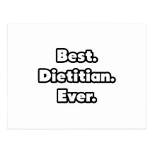 Best. Dietitian. Ever. Postcard