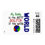 Best Doctor In World (Daddy) Postage Stamp