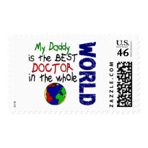 Best Doctor In World (Daddy) Postage Stamps
