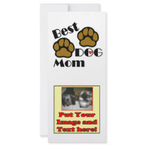 Best Dog Mom Dog Lover Gifts Personalized Rack Card