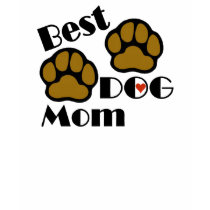 Best Dog Mom Shirt with Dog Paws
