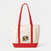 Best Dog Mom with Dog Paws Merchandise Bags