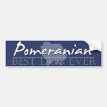 Best Dog Pomeranian Bumper Sticker