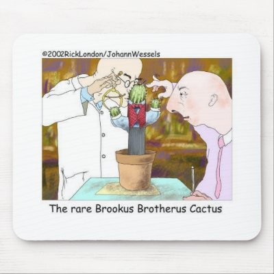 Best-Dressed Cactus Funny Gifts & Collectibles Mouse Pad by beardiethor123