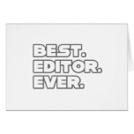 Best Editor Ever Greeting Card