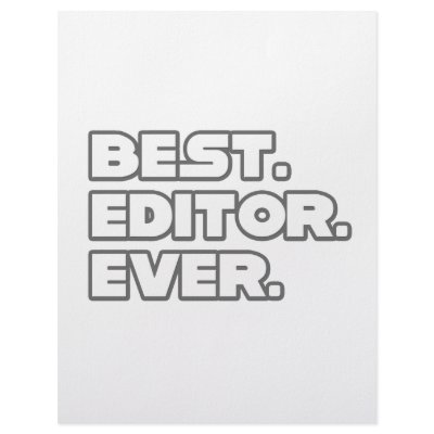 Best Editor Ever Custom Letterhead by Editor_Shirts