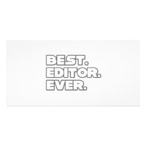 Best Editor Ever Personalized Photo Card