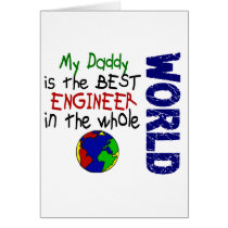 Best Engineer In World 2 (Daddy) Greeting Card