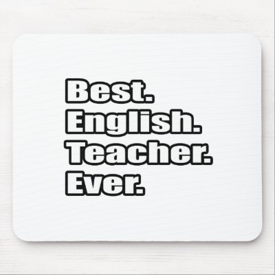 Best English Teacher Ever Mouse Mats by englishteachershirts