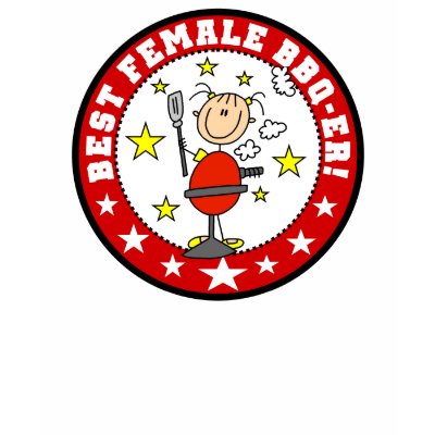 Best Female BBQ-er T-shirt by stick_figures