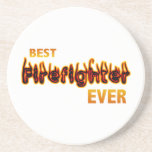 Best Firefighter Ever Drink Coasters