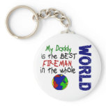 Best Fireman In World 2 (Daddy) Keychain
