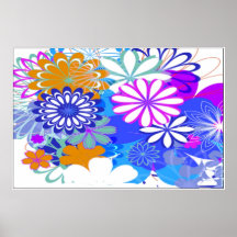 BEST FLOWER POSTERS & CANVAS PRINTS - BLUE FLOWERS