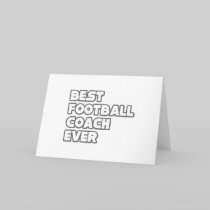 Best Football Coach Ever Card