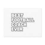 Best Football Coach Ever Postcards