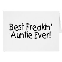 Best Freakin Auntie Ever 2 Cards