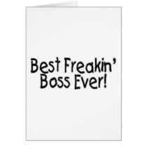 Best Freakin Boss Ever Card