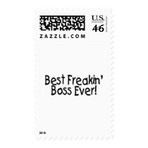 Best Freakin Boss Ever Postage Stamp