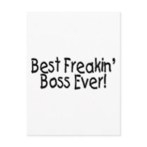 Best Freakin Boss Ever postcards