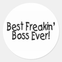 Best Freakin Boss Ever Sticker