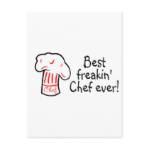 Best Freakin Chef Ever Post Cards