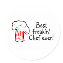 Best Freakin Chef Ever Stickers