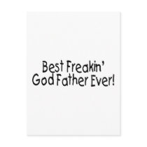 Best Freakin God Father Ever Post Cards