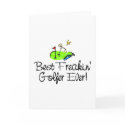 Best Freakin Golfer Ever (1) cards by TeeZazzle Best Freakin Golfer Ever (1) cards