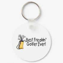 Best Freakin Golfer Ever 2 keychains