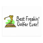 Best Freakin Golfer Ever 3 Postcard