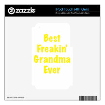 Best Freakin Grandma Ever Decal For iPod Touch 4G