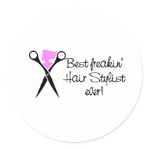 Best Freakin Hair Sytlist Ever Sticker