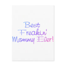 Best Freakin Mommy Ever (Pastel) postcards