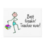 Best Freakin Teacher Ever Postcard
