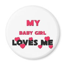 Best Friend Baby Girl magnets
