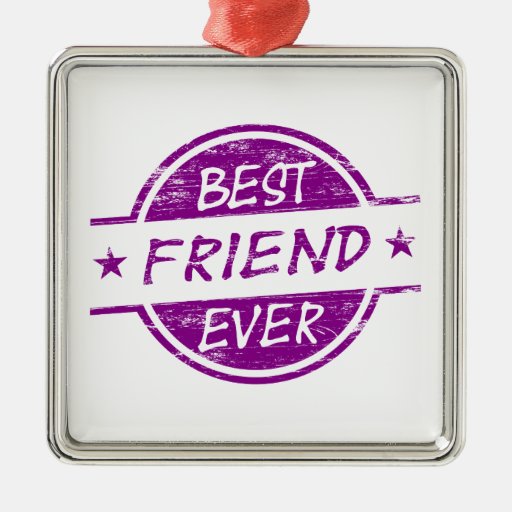 Best Friend Ever Purple Metal Ornament Zazzle