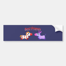 Best Friend Horses Bumper Sticker