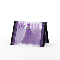 BEST FRIEND Maid of Honor Invitation VIOLET PURPLE Card