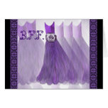 BEST FRIEND Maid of Honor Invitation VIOLET PURPLE Card