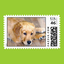 Best Friend puppy postage stamps