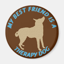 Best Friend Therapy Dog magnets