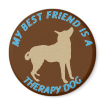 Best Friend Therapy Dog magnets by dogplay Best Friend Therapy Dog magnets
